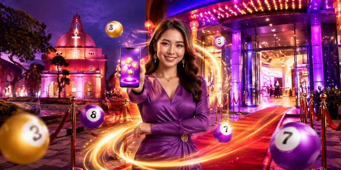 Suasana loteri dalam talian gaya Malaysia di Melaka dengan paparan tiket digital